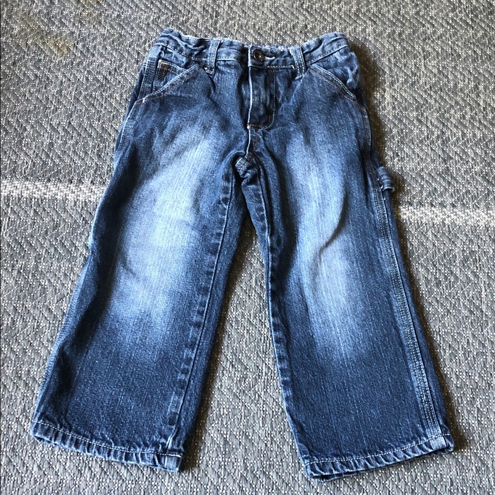 Classic Kids Blue Denim winter Jeans with Elastic Waist and lined